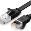 UGREEN Cat 6 U/UTP Pure Copper Ethernet Flat Cable 1m (Black)
