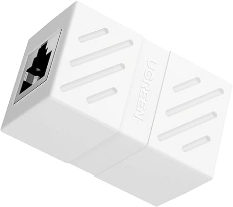 UGREEN RJ45 Network Keystone Jack Inline Coupler Female to Female 1pcs (White)