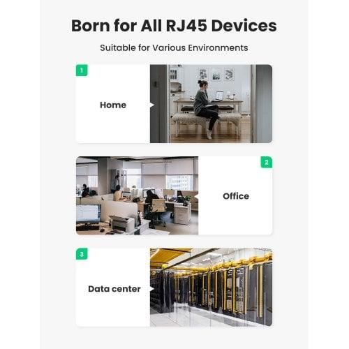 كابل يوجرين CAT7 محمي بطول 5 متر مع منافذ مقاومة للشد 80425