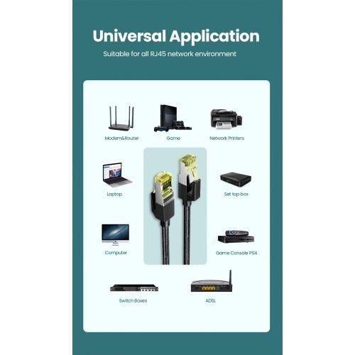 كابل UGREEN CAT7 مدعم بمقابس مجدولة بطول 1 متر