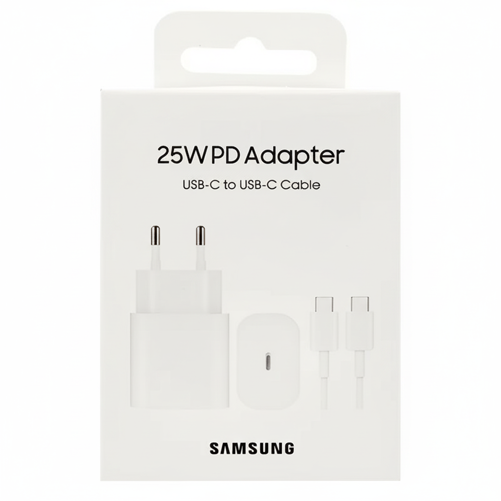 Samsung 25W PD Fast Charger with Type-C to Type-C Cable