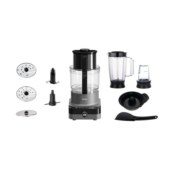 CONTI 1300W Food Processor, 3.5L Bowl & 1.5L Blender, 9 Accessories, 30+ Functions, FP 13003 GB
