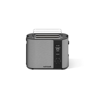 Nutricook Digital Toaster 2 Slice Stainless Steel LED / 800 Watt - Silver