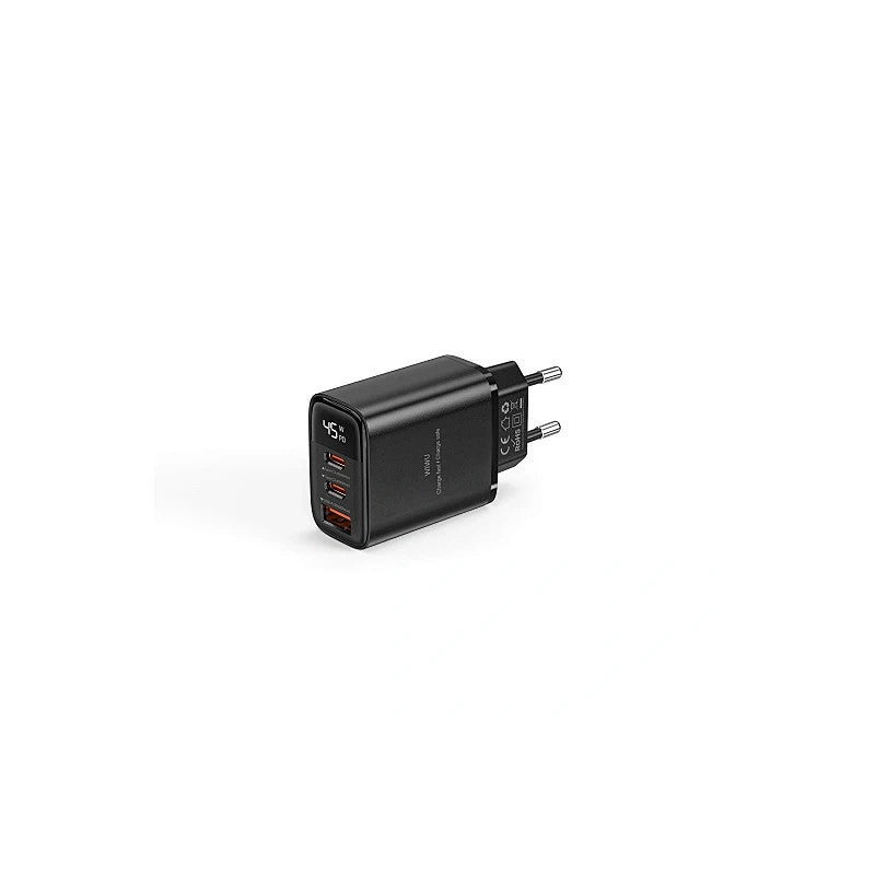 WiWU Firefly 45W GaN Fast PD Charger | 2×USB-C + USB-A