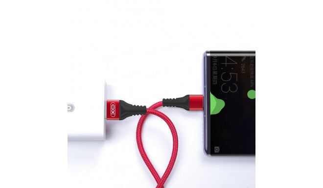 كابل XO NB118 USB إلى Lightning 2.1A – 1 متر أحمر