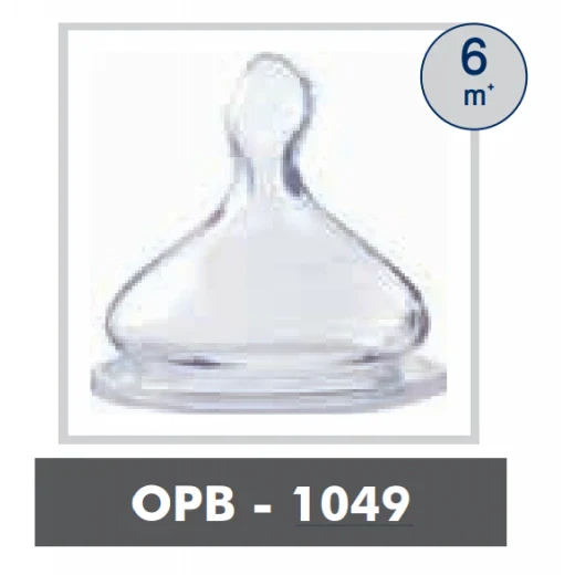 Optimal Wide Neck Orthodontic Nipple – 6+ Months