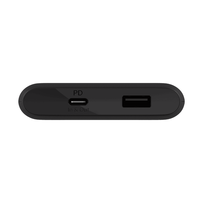 Belkin 10,000 mAh USB C 18W PD Power Bank & Cable Fast Dual Charging - Black