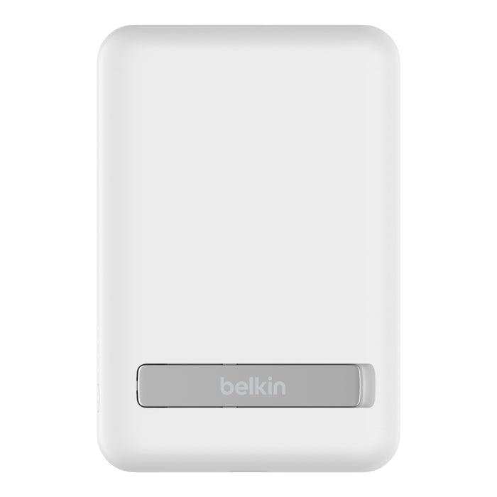 Belkin Boost Charge Magnetic Wireless Power Bank 5K & Stand - White
