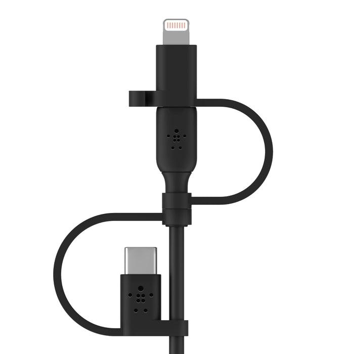 Belkin Boost Charge Universal Cable 3 Connectors 3.3 ft - Black