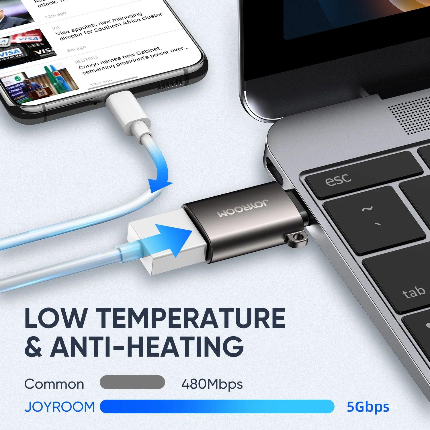 JOYROOM Type-c To Usb Adapter-Black