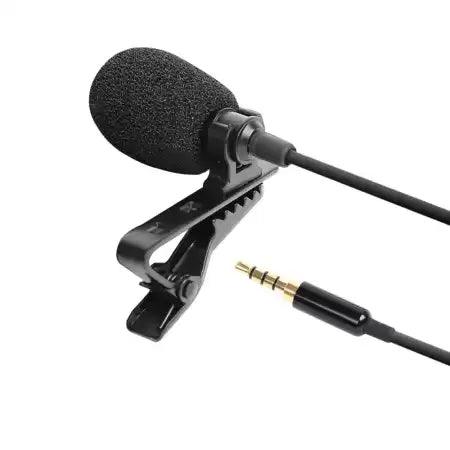 XO MK-F01 3.5mm Clip On Microphone - Black