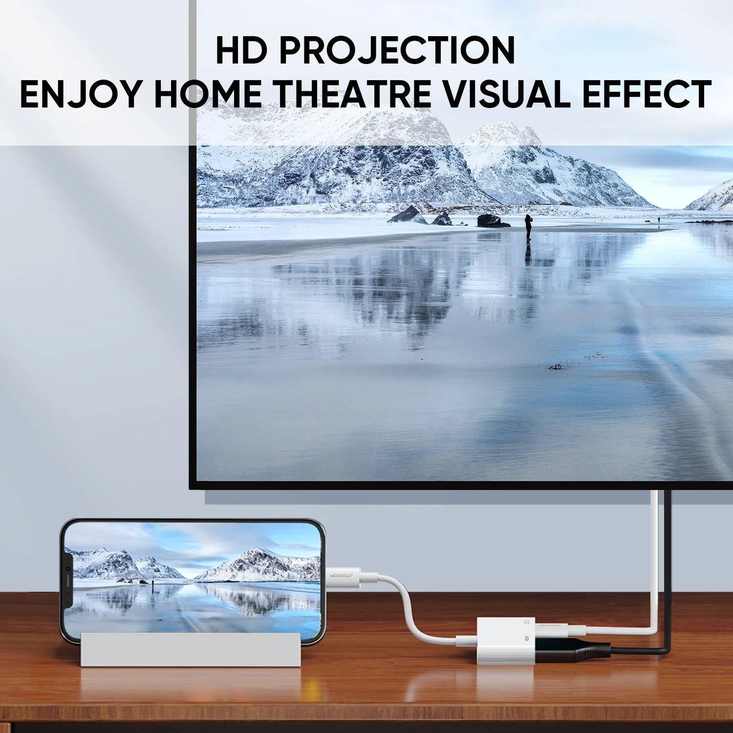 محول جوي روم 1080P من 8 Pin إلى HDMI