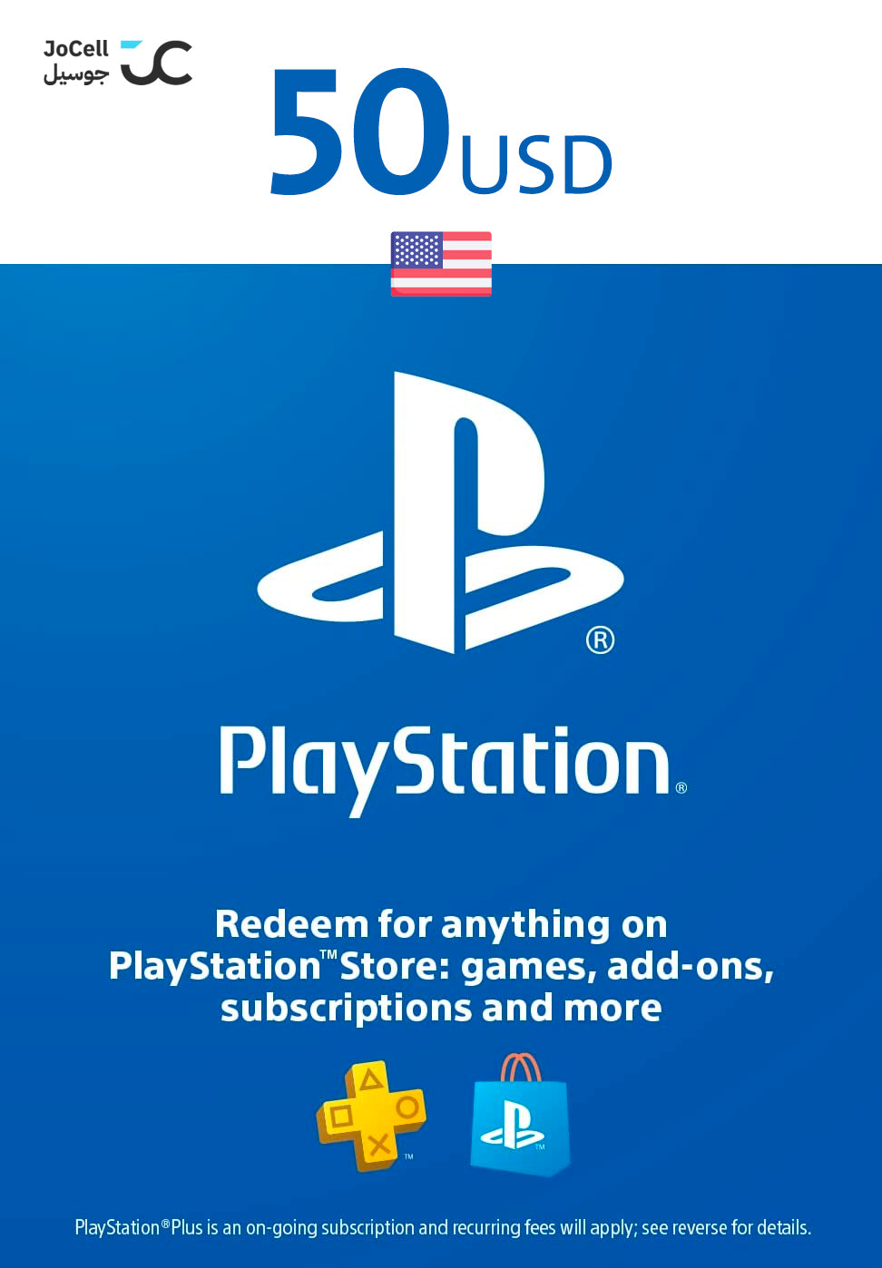 Playstation digital gift card 50$