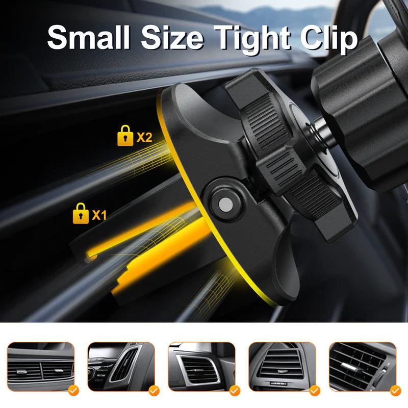 حامل الهاتف المغناطيسي للسيارة من جوي روم آمن ومريح - أسود