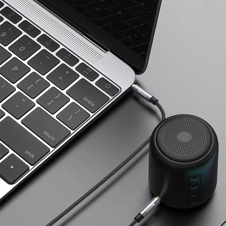 كابل صوت يسيدو مقاس 3.5 ملم مع التحكم في الأسلاك – رمادي