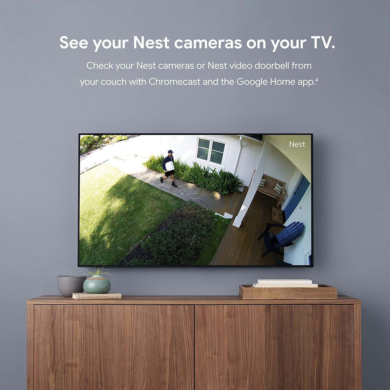 Google Chromecast - جهاز بث مع كابل HDMI