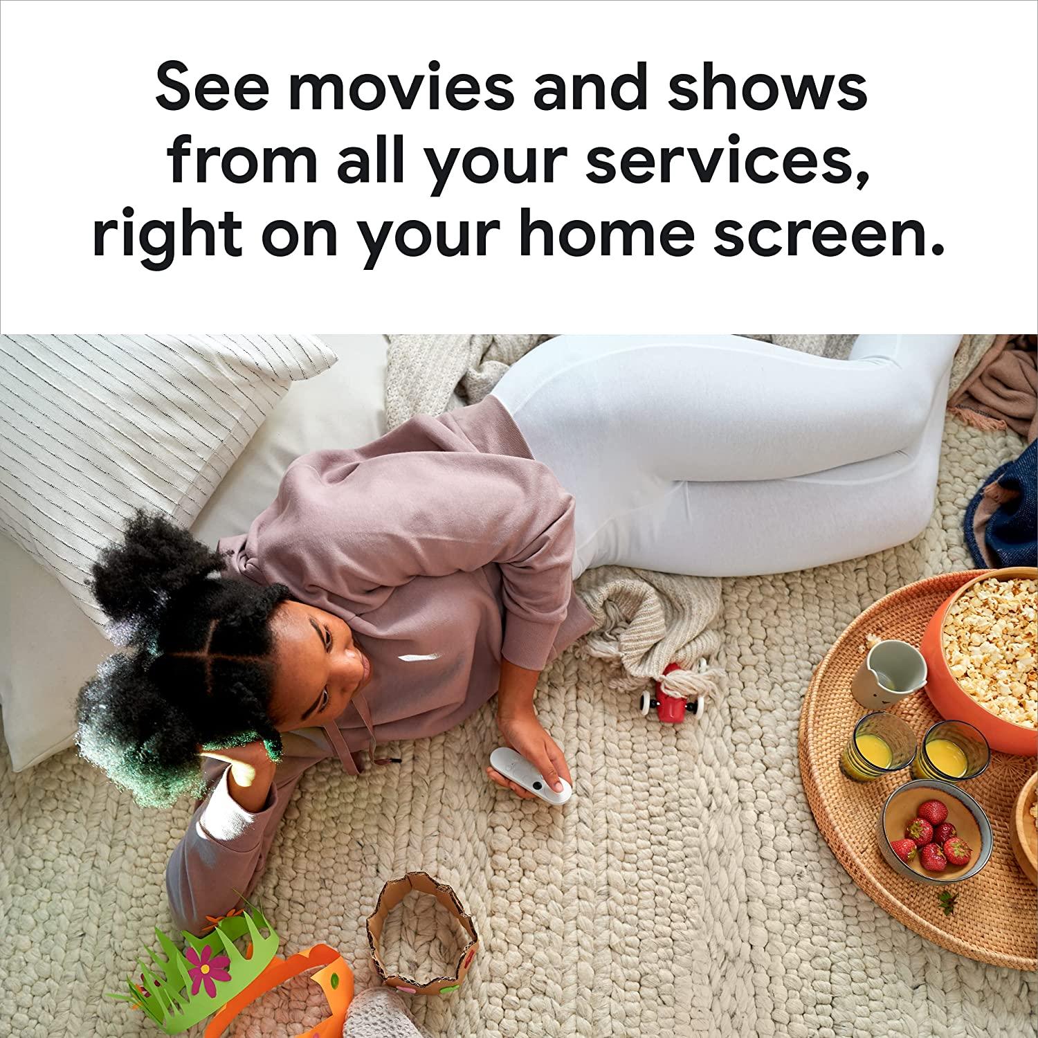 Google Chromecast (4th Gen) - 1080P , 4K HDR