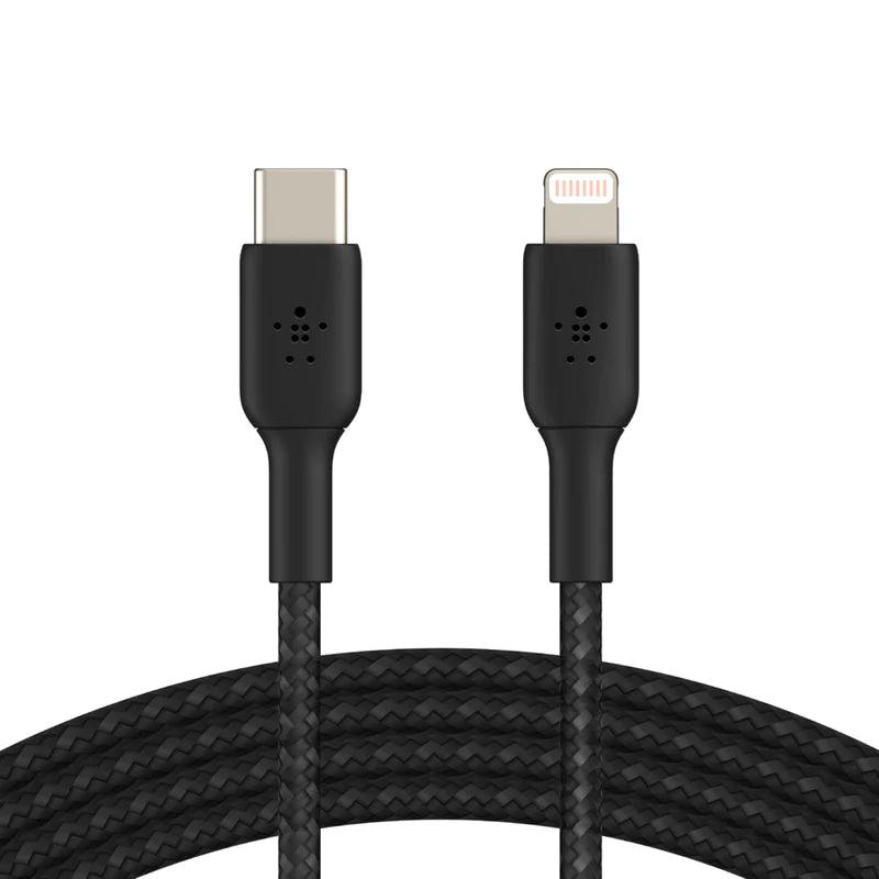 Belkin BOOST CHARGE USB C to Lightning Cable Speed & Durability - Black