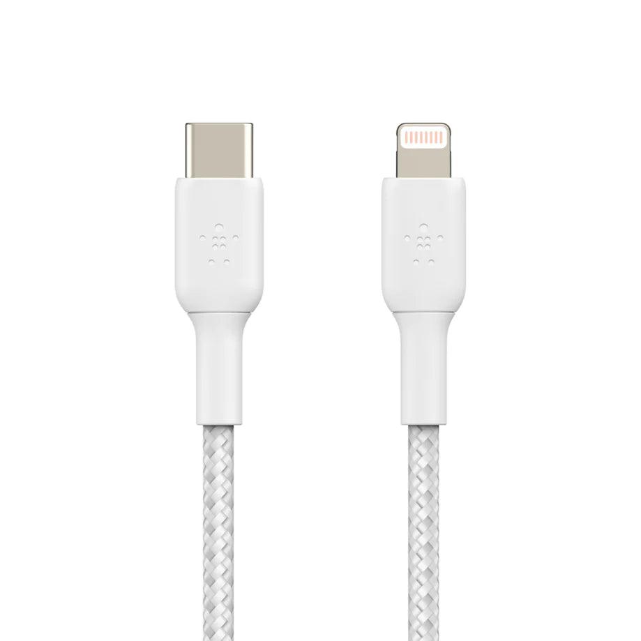 Belkin BOOST CHARGE USB C to Lightning Cable Speed & Durability - White