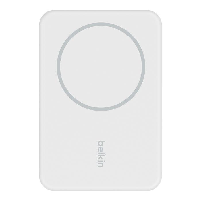 Belkin Boost Charge Magnetic Wireless Power Bank 5K & Stand - White