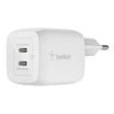 Belkin Dual 45W USB C PD GaN Fast Charger with PPS - White