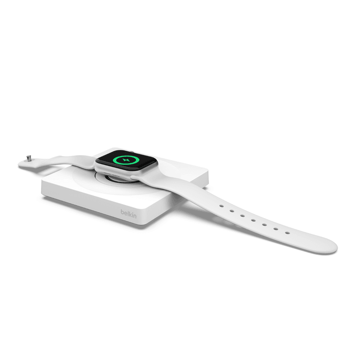 Belkin Fast Portable Charger for Apple Watch Series - White