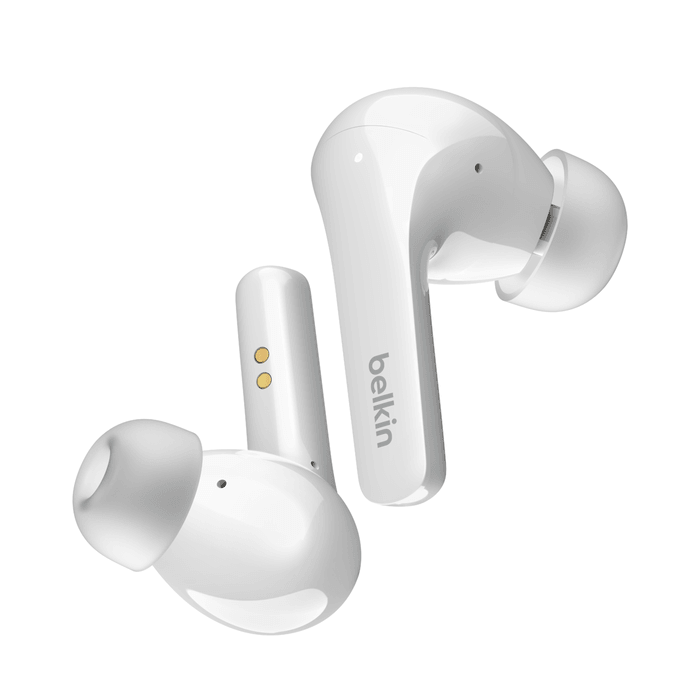Belkin SOUNDFORM Flow ANC TWS Earbuds Clear Sound & Comfort - White