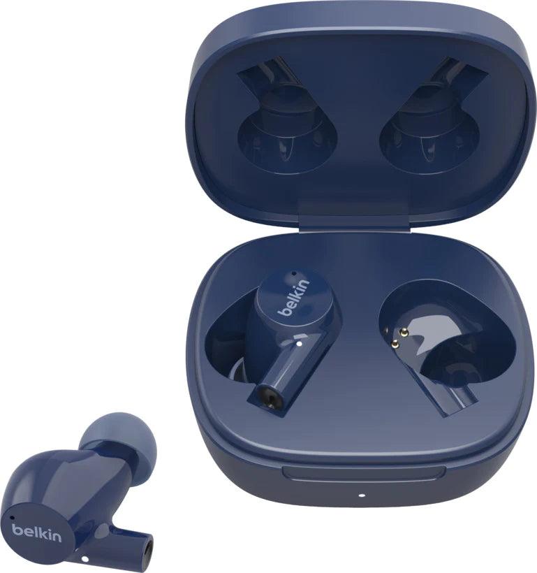 Belkin SOUNDFORM™ Rise Earbuds Powerful Sound & Long Battery - Blue