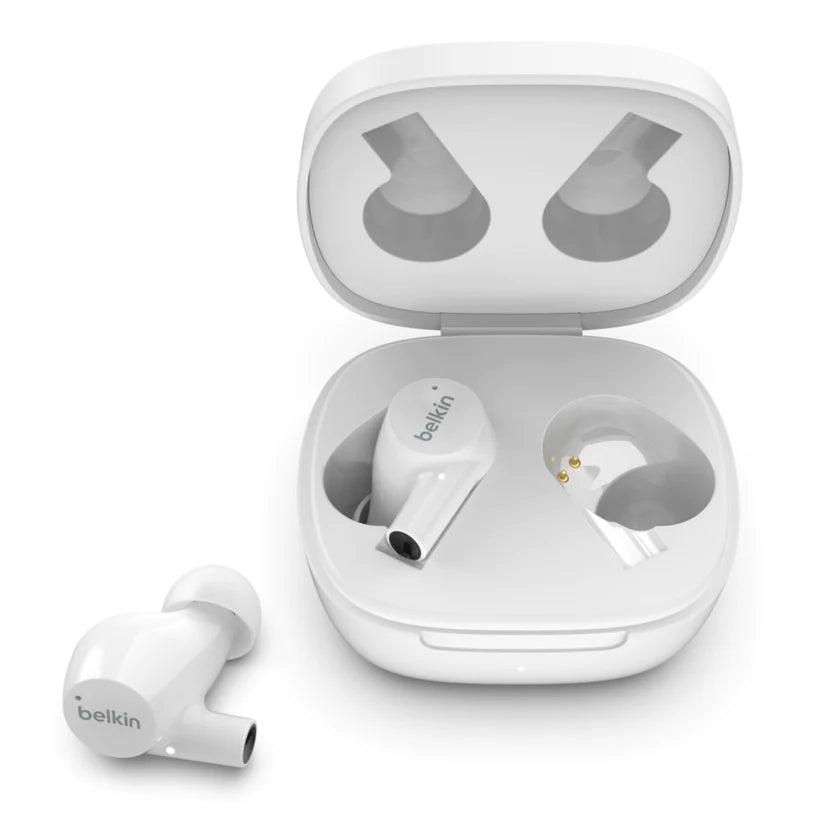 Belkin SOUNDFORM™ Rise Earbuds Powerful Sound & Long Battery - White