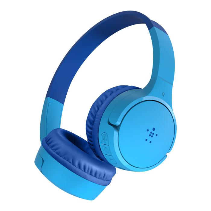 Belkin Sound Form Mini Headphones for Kids  Wireless 30Hr Battery - Blue