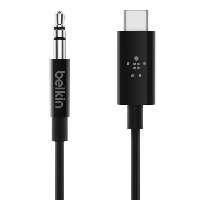 Belkin USB C to 3.5mm Audio Cable Simple Quality Sound - Black