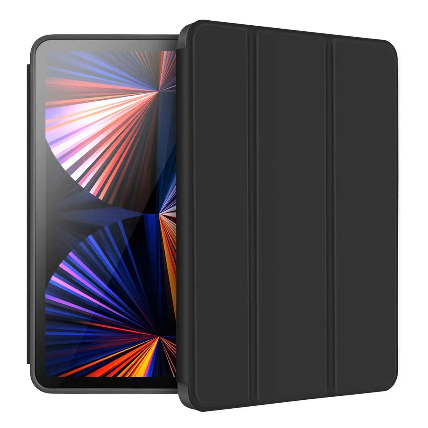 Green Premium Leather Case for Apple iPad Black - 2020 12.9