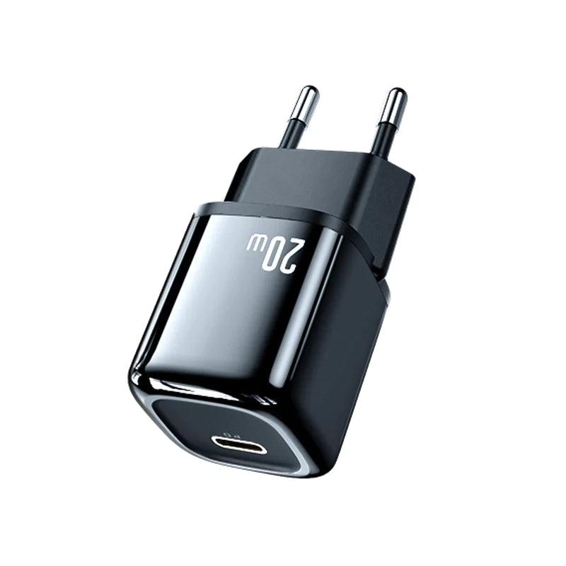 MCDODO 20W Mini PD Fast Charging Wall Charger-Black