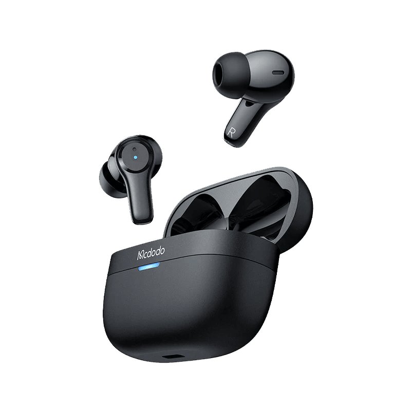 Mcdodo HP 804 True Wireless Earphones with ANC & ENC 30H Battery - Black