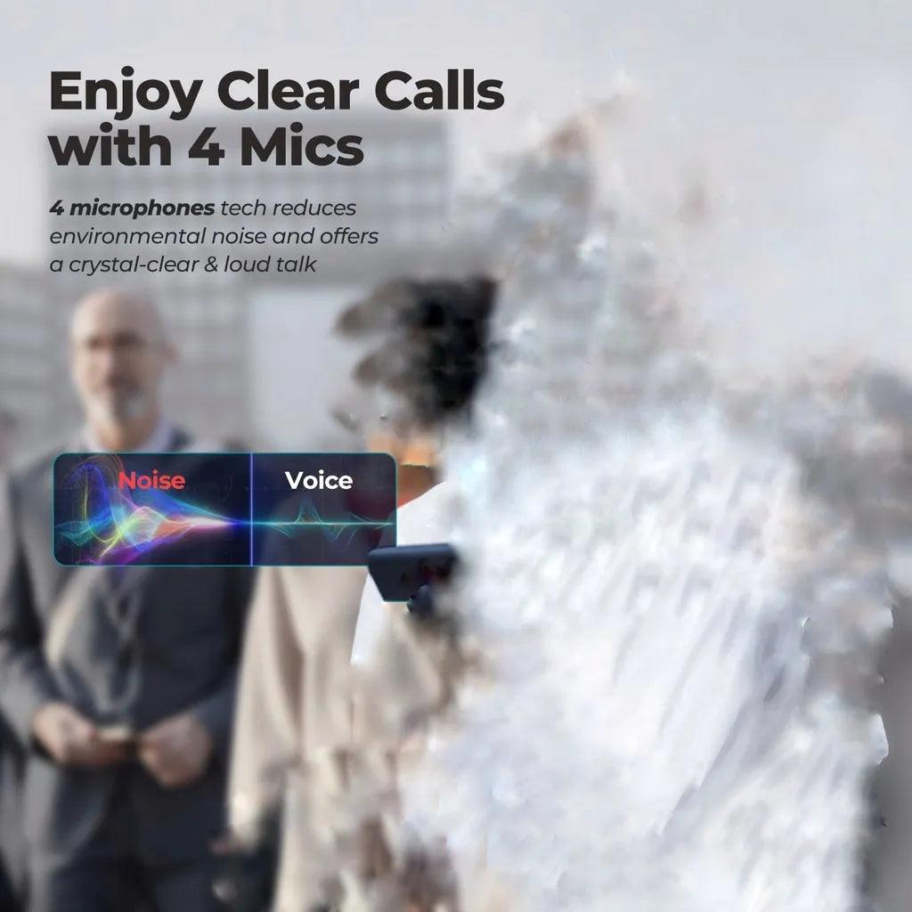 سماعات أذن MPOW X3 ANC TWS باللون الأسود