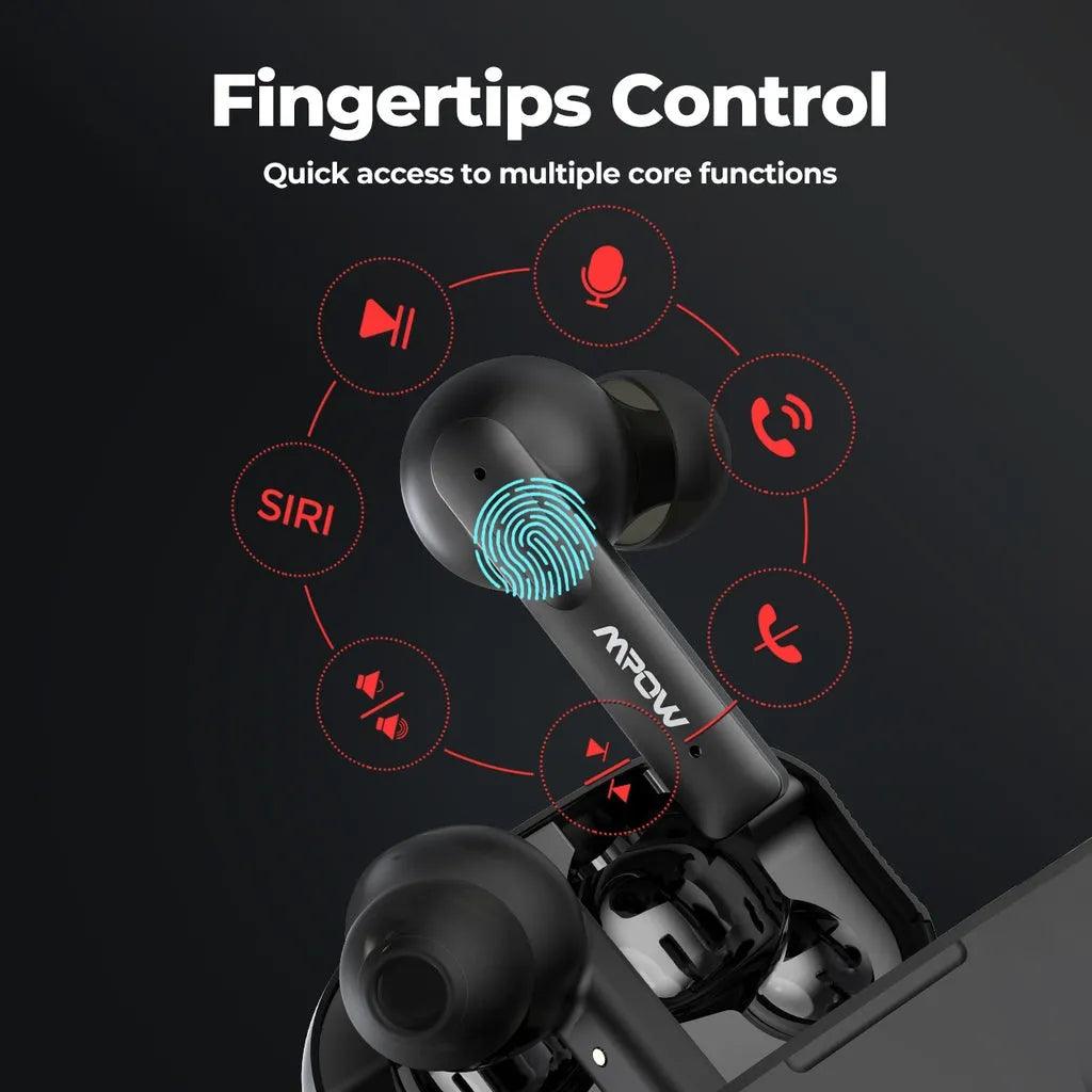 سماعات أذن MPOW X3 ANC TWS باللون الأسود