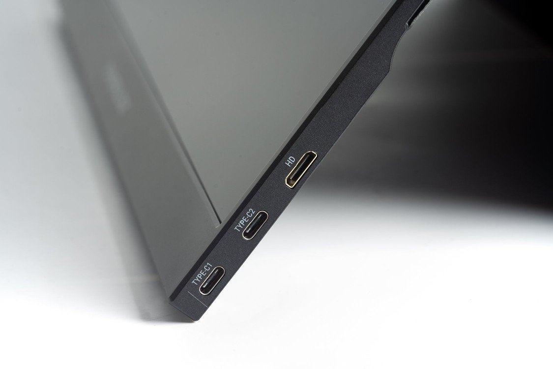 شاشة Powerology Ultra-Slim Full HD المحمولة مقاس 15.6 بوصة - أسود