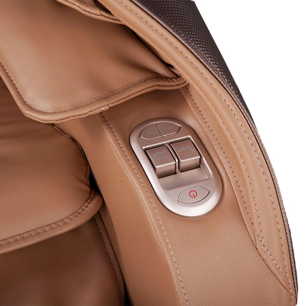 كرسي المساج يو انفينيتي من آريس مع ميزة التحكم صوتي بالجهاز ( بني / جولد )