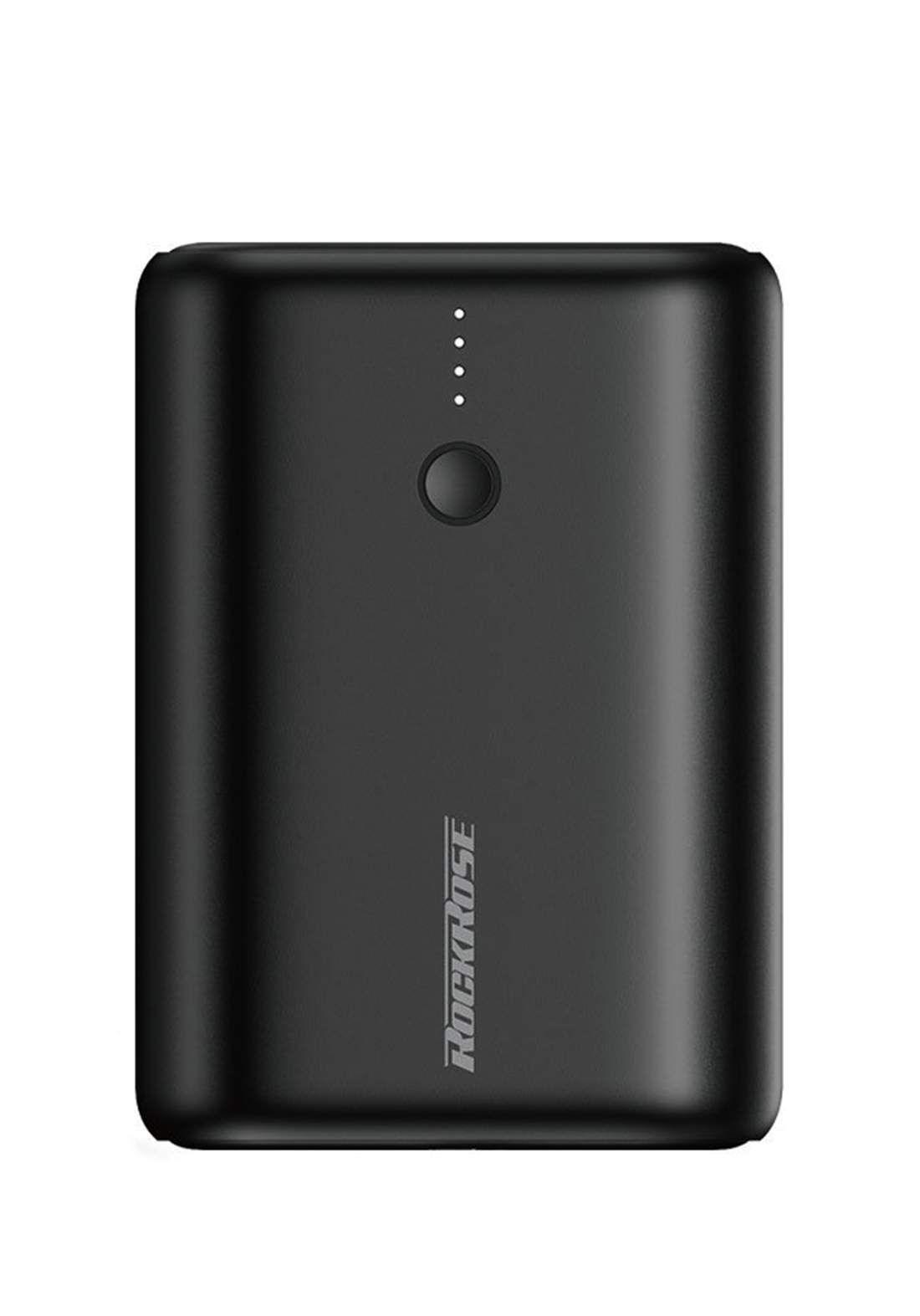 RockRose RRPB18 Power Bank 10000mAh Fast Charge PD & QC 3.0 - Black