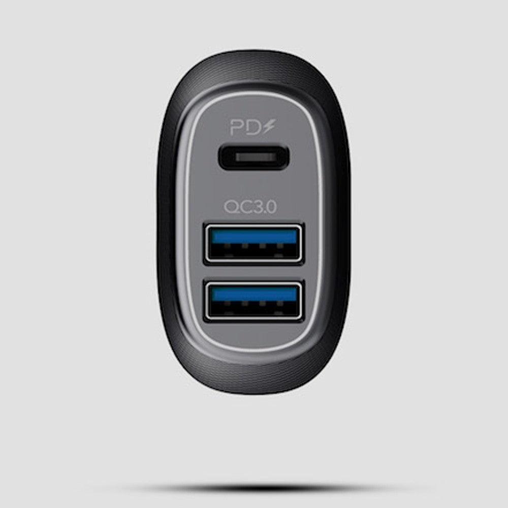 RockRose Safari PQ2 PD & QC 3.0 3 Port Car Charger