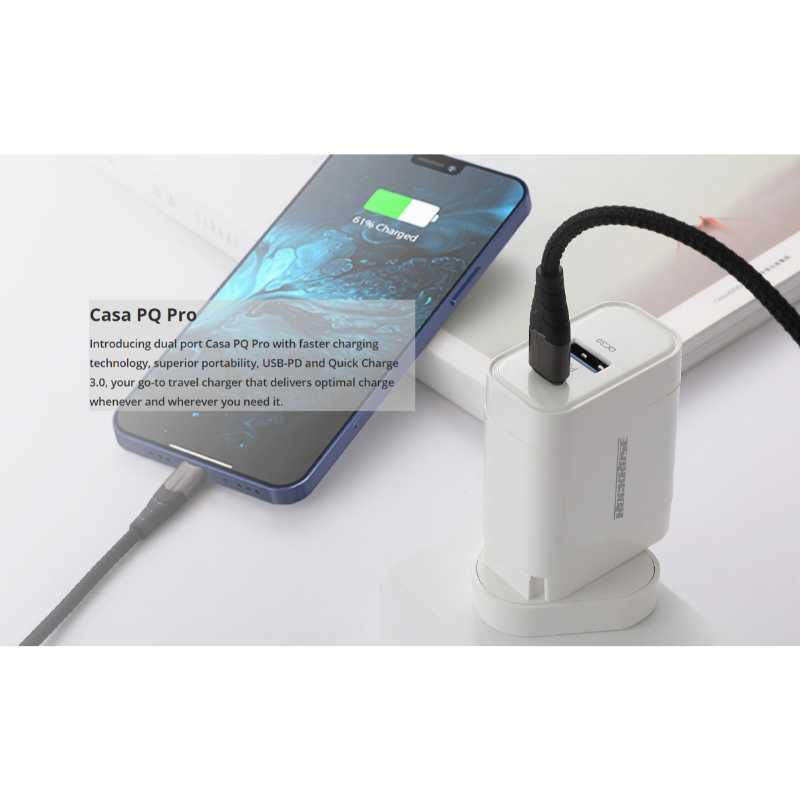 Rock Rose Casa PQ Pro 30W PD Dual Port Travel Charger