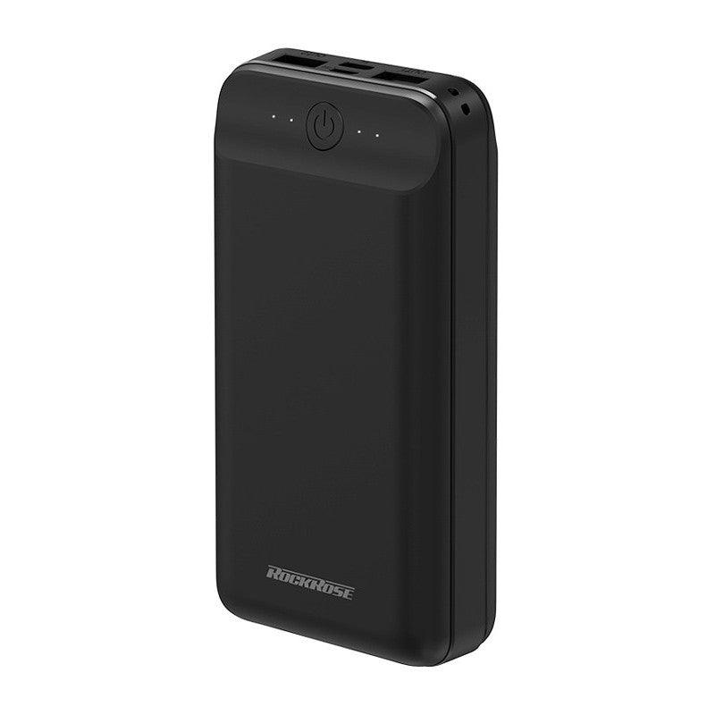 Rockrose Power Bank 20000mAh Fast Charging 2.1A with Dual Ports - Black