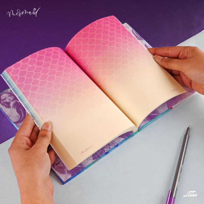 دفتر رسم حورية البحر - ألوان قوس قزح