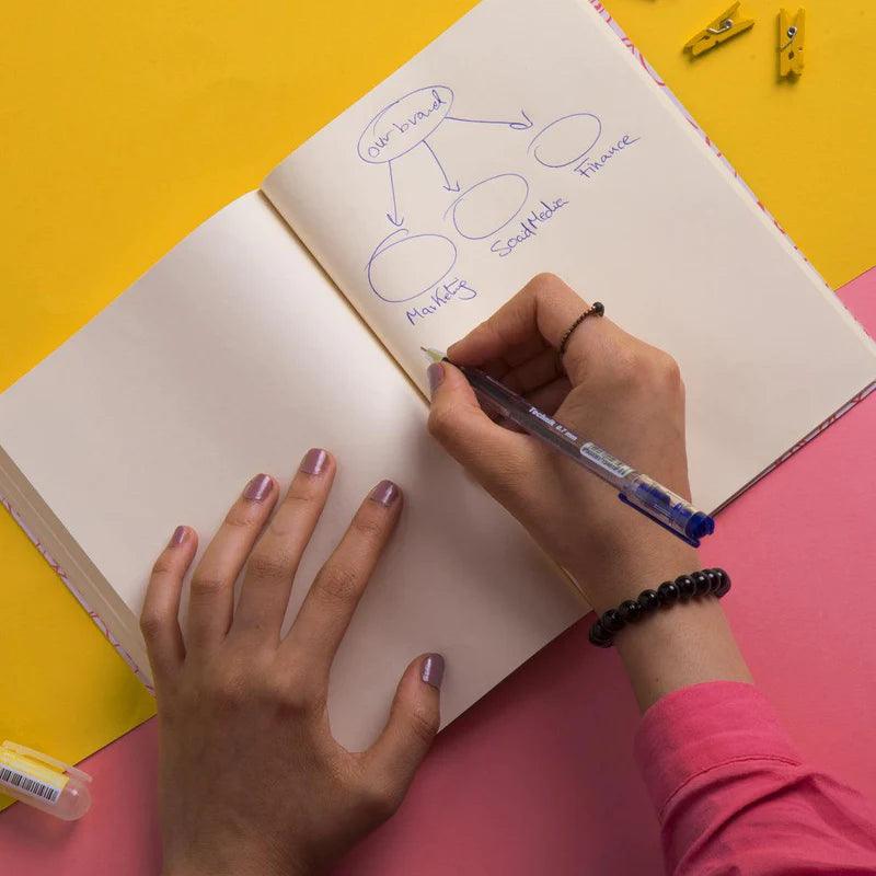 دفتر ملاحظات مطاطي Good Vibes مقاس A6