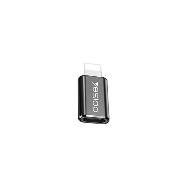 YESIDO GS03 Type C to Lightning Adapter for Fast Charging - Black