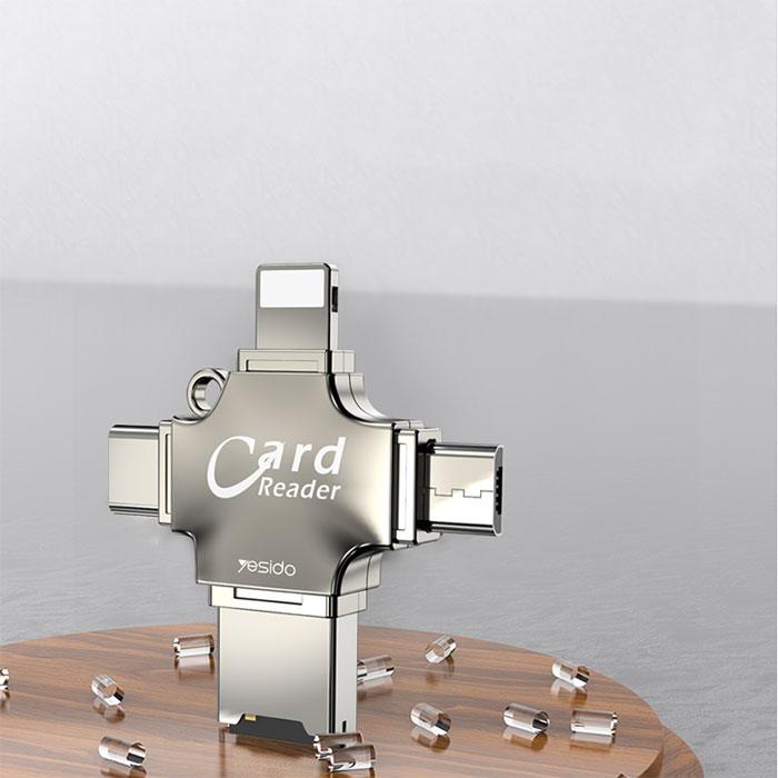 YESIDO GS13 Multifunction Card Reader OTG Compatible