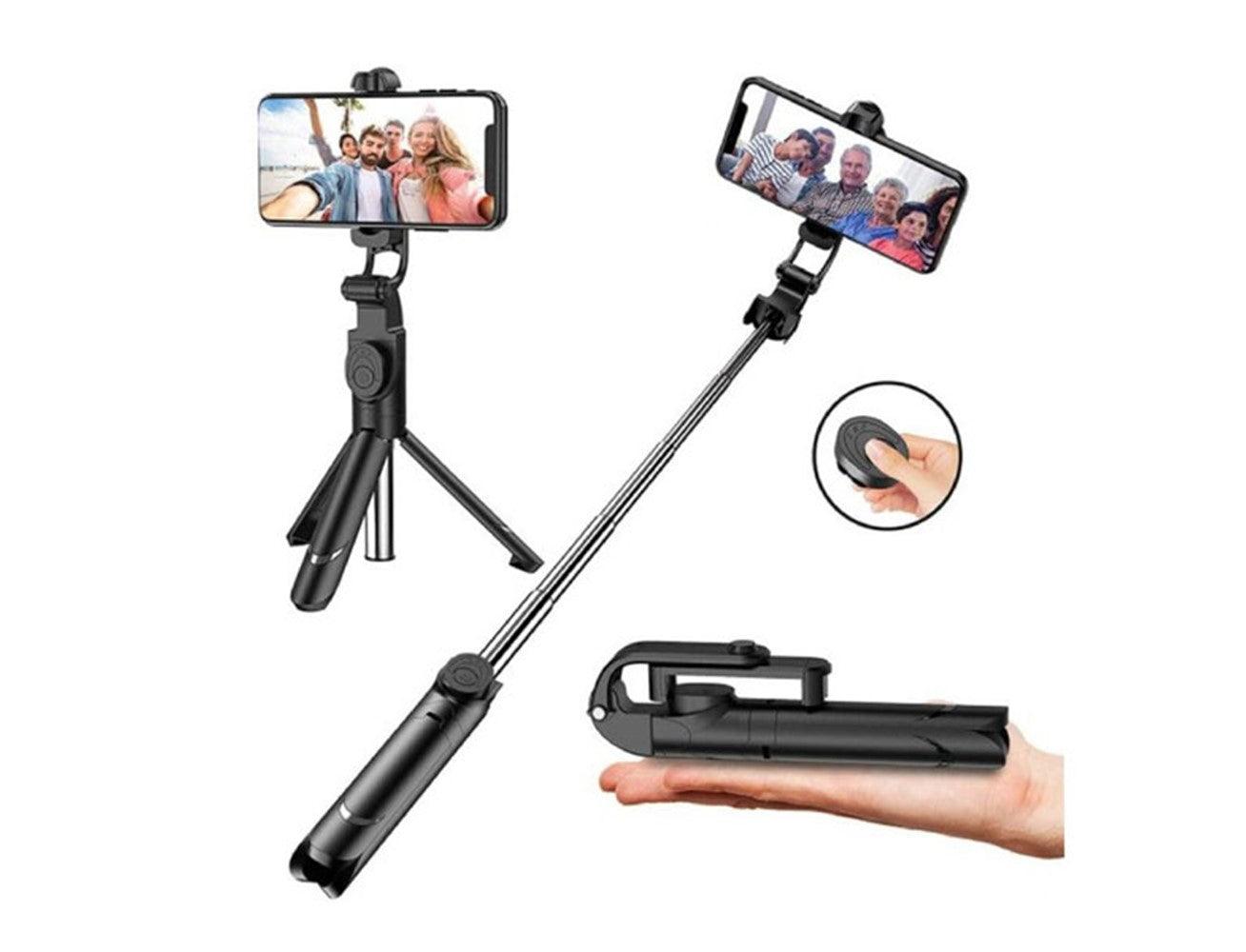 YESIDO Selfie Stick with Bluetooth Remote Versatile