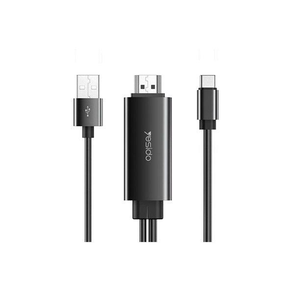 YESIDO USB C to HDMI Adapter 4K Ultra HD Display - Black