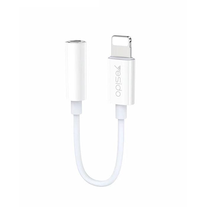 YESIDO YAU33 Lightning to AUX Adapter Official Warranty - White