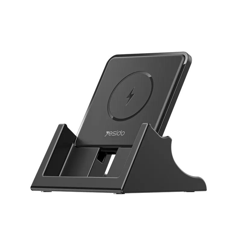 Yesido 15W Wireless Fast Charger for iPhone & Android - Black